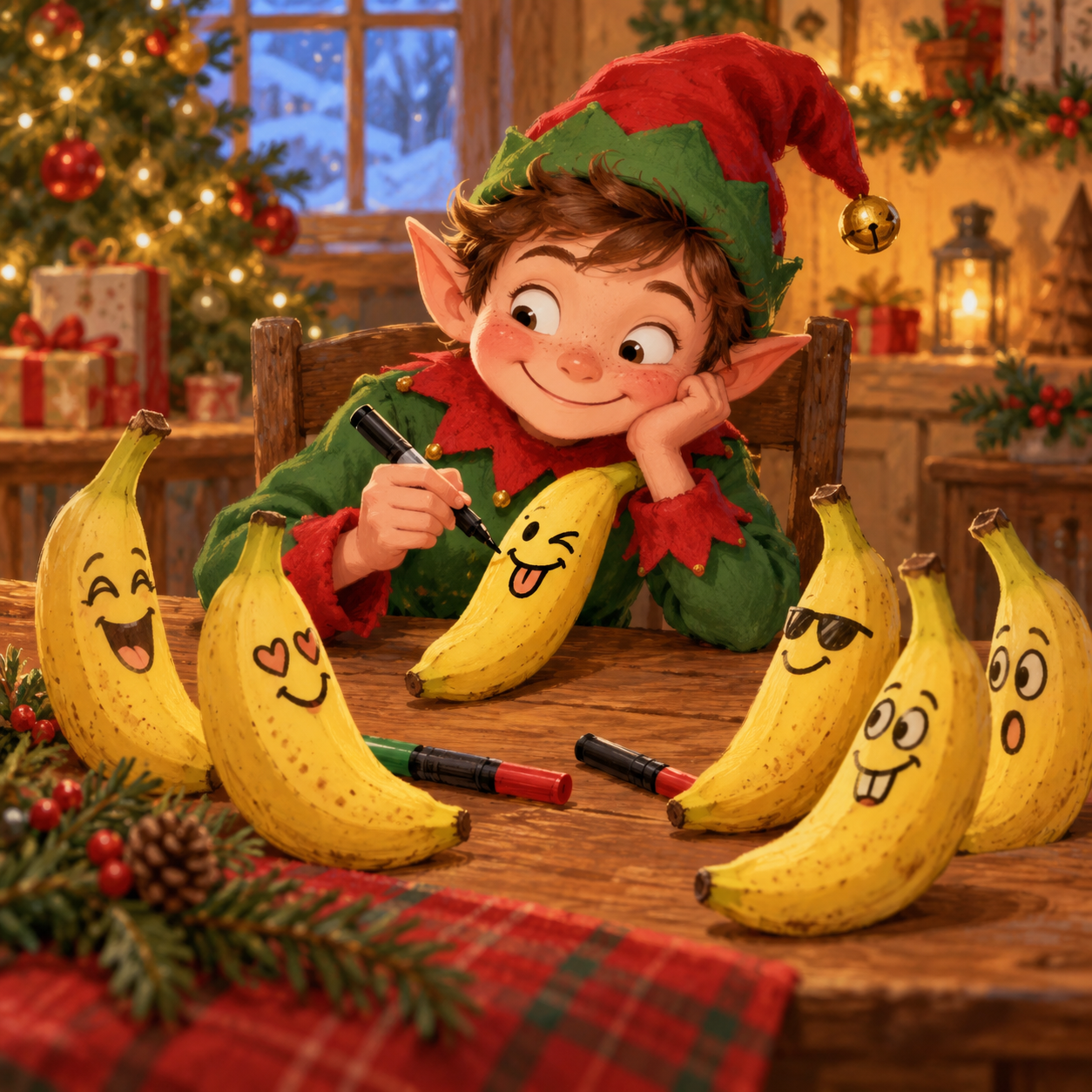 Caras de plátano