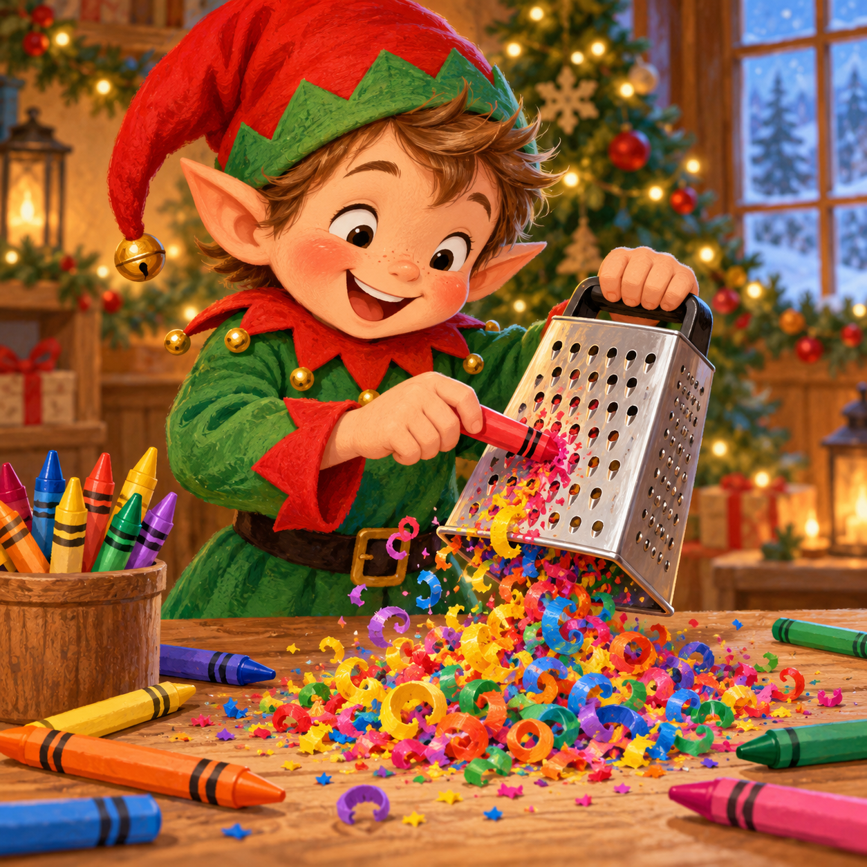 Crayones rallados